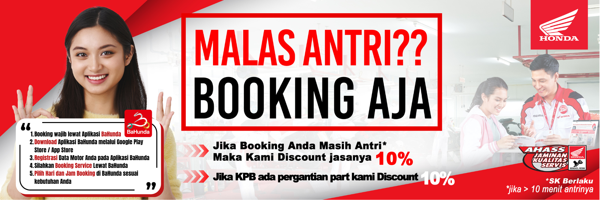 Booking wajib lewat Aplikasi Bahunda (2)