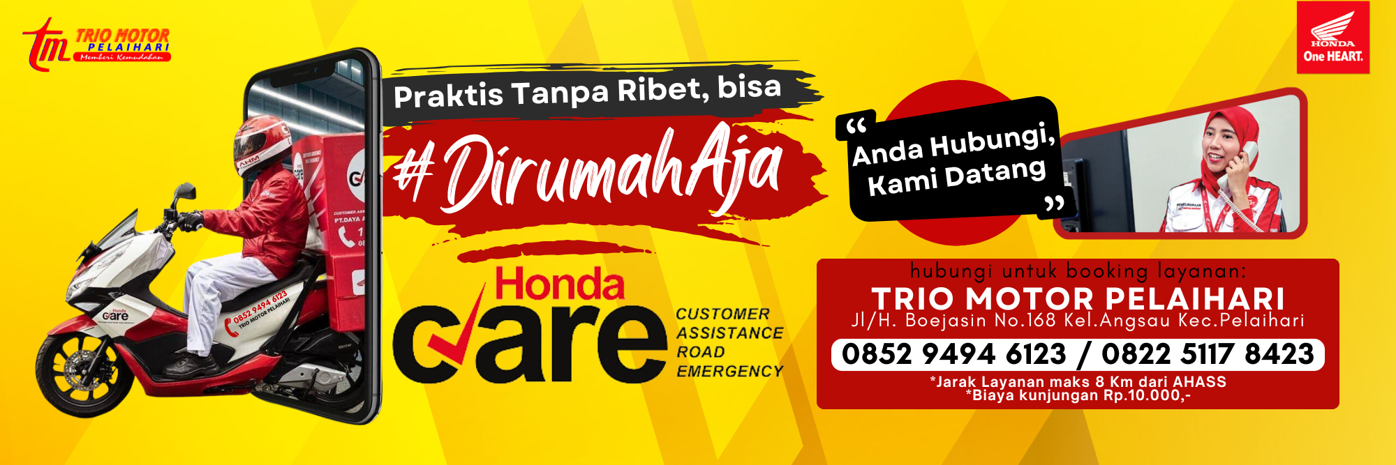 Booking wajib lewat Aplikasi Bahunda (3)